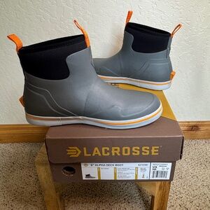 NWB - LaCrosse Alpha Deck Boot 6" - Rain Boots Men, Waterproof Boots for Men